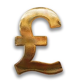 Gold pound sign